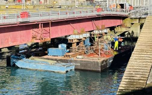 Démantèlement de la rampe 1 en images