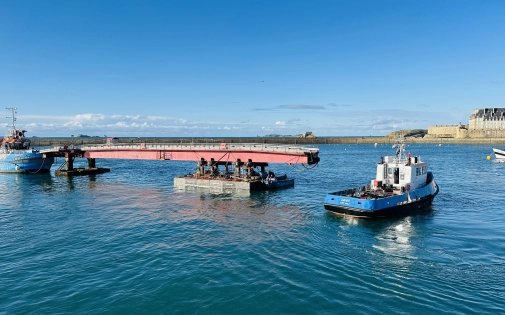 Démantèlement de la rampe 1 en images