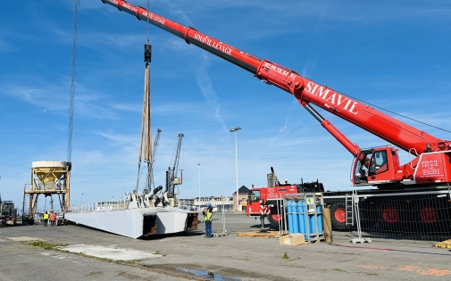 Démantèlement des grues