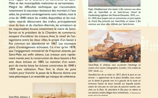 Les aménagements du port de Saint-Malo (1803 - 1900)