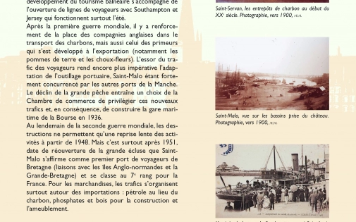 Les trafics du port de Saint-Malo (1803 - 1965)