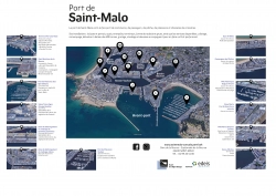 Les grandes zones portuaires de Saint-Malo & Cancale