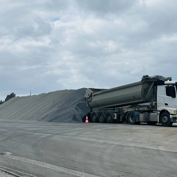 Export de granulats vers Guernesey