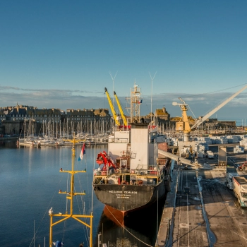 18 mars 2020 - COVID-19 - Le port de Saint-Malo assure le maintien de ses activités
