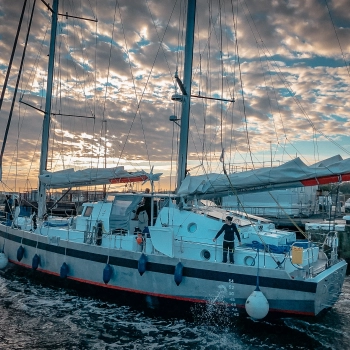 Grain de Sail, 1er voilier cargo à Saint-Malo