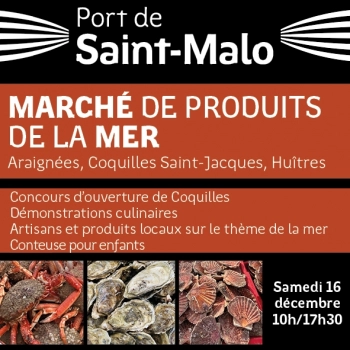 Marché de produits de la mer