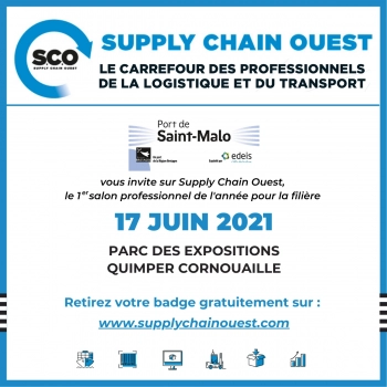Le port de Saint-Malo sera présent au salon : Supply Chain Ouest - Professionnels de la logistique, venez nous rencontrer !
