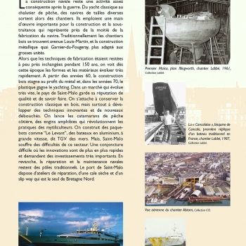 La construction navale au port de Saint-Malo entre 1940 et 2003