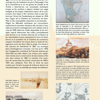 Les aménagements du port de Saint-Malo entre 1803 et 1900