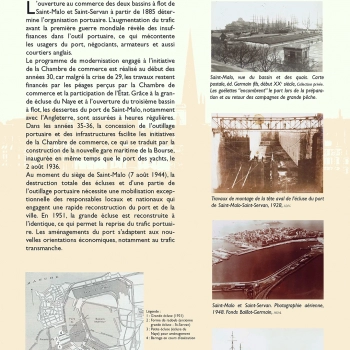 Les aménagements du port de Saint-Malo entre 1900 et 1965