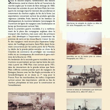Les trafics du port de Saint-Malo entre 1803 et 1965